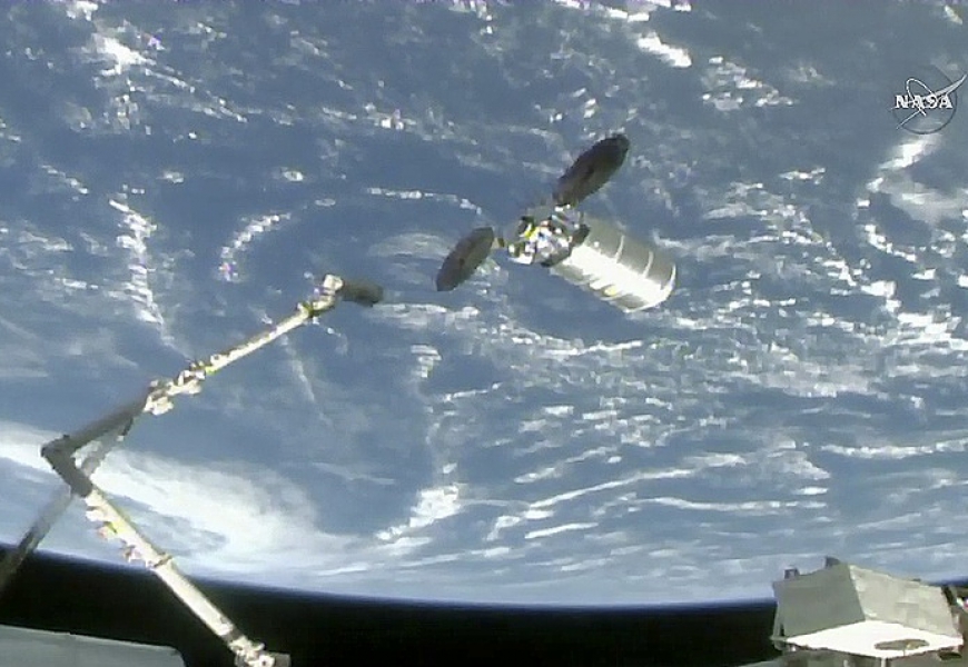 US Cygnus space freighter conducts its first-ever ISS orbit adjustment  